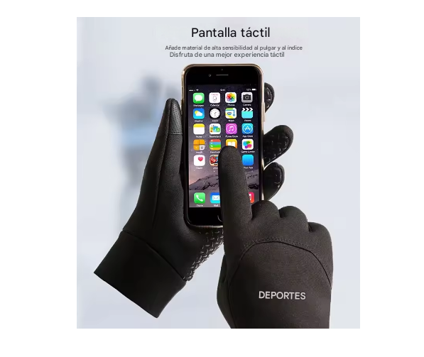 GUANTES TÉRMICOS IMPERMEABLES TÁCTILES PARA MOTO, BICICLETA Y ESQUÍ - ANTIDESLIZANTES - 4
