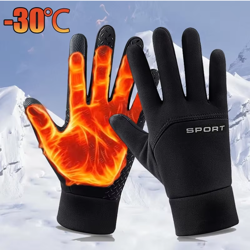GUANTES TÉRMICOS IMPERMEABLES TÁCTILES PARA MOTO, BICICLETA Y ESQUÍ - ANTIDESLIZANTES - 5