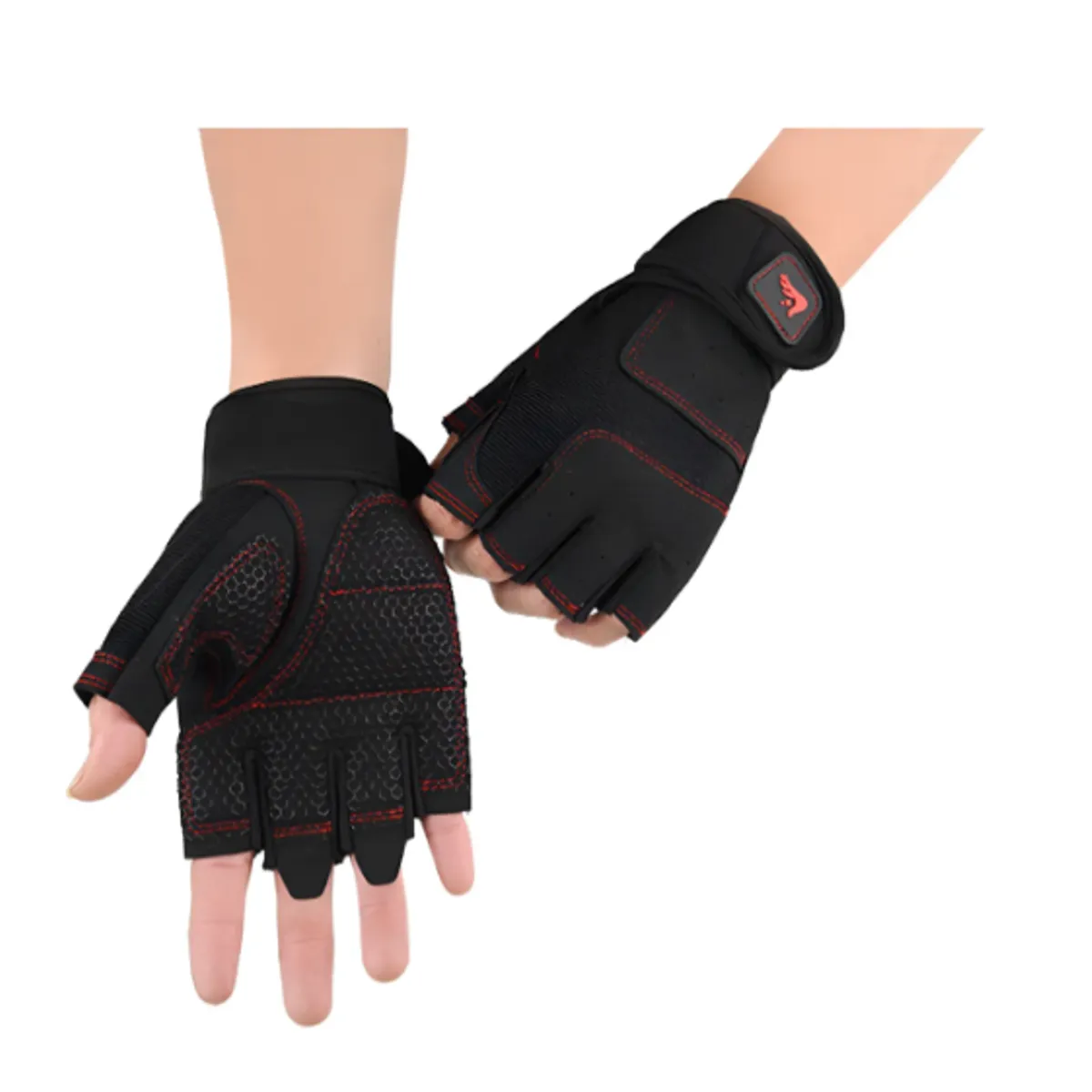 GUANTES PARA GIMNASIO CON MUÑEQUERA UNISEX - TALLA M - 6