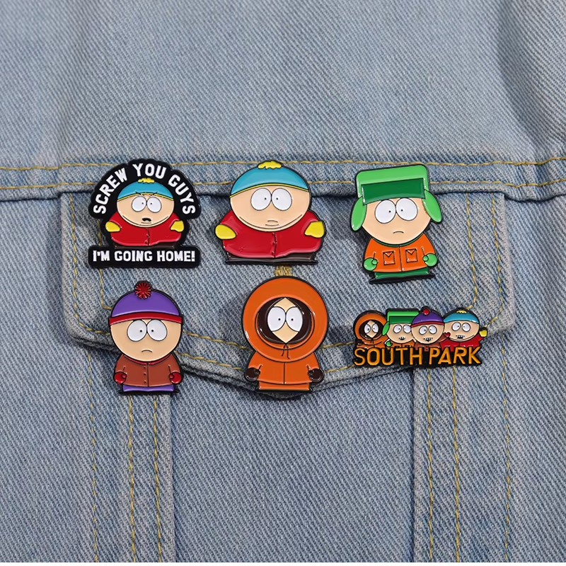 PACK X6 PINES SOUTH PARK COLECCIONABLES METÁLICOS BROCHES - 5