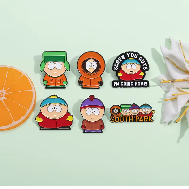 PACK X6 PINES SOUTH PARK COLECCIONABLES METÁLICOS BROCHES - 6