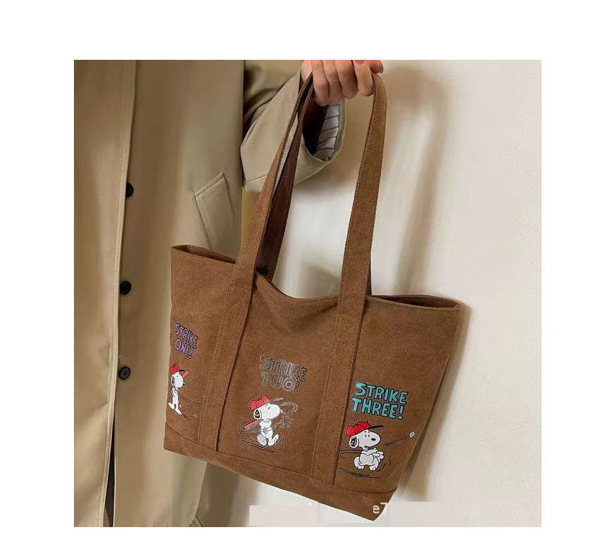 BOLSO CARTERA MINIMALISTA SNOOPY STRIKE - BROWN - 1