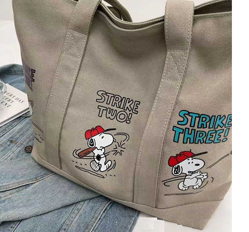 BOLSO CARTERA MINIMALISTA SNOOPY STRIKE - GREY - 2