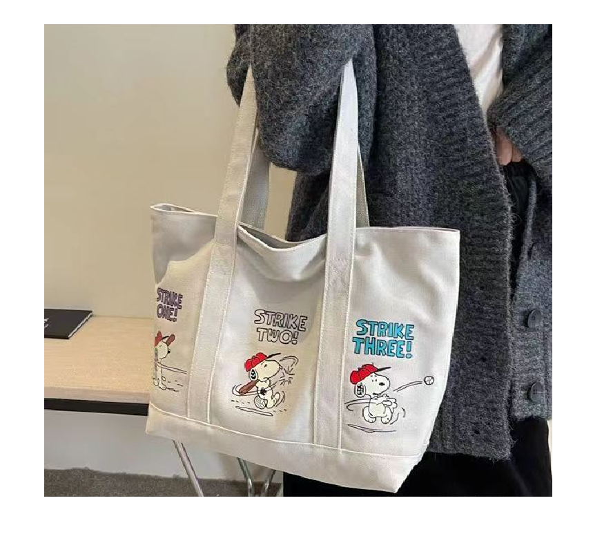 BOLSO CARTERA MINIMALISTA SNOOPY STRIKE - GREY - 4