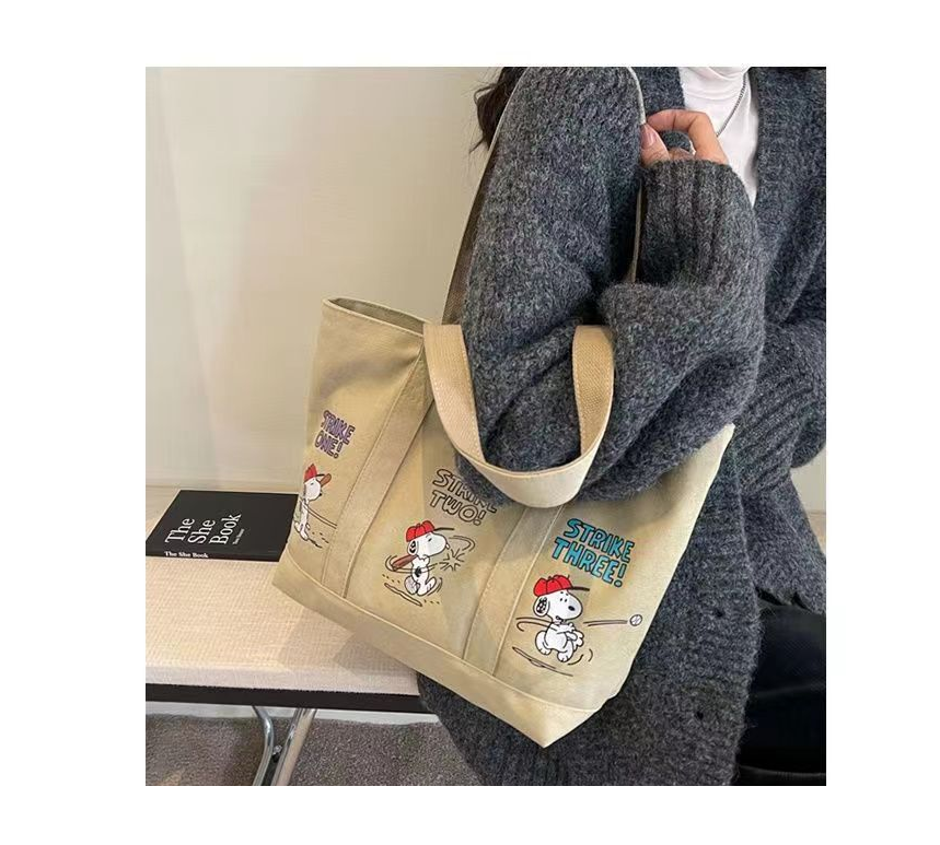BOLSO CARTERA MINIMALISTA SNOOPY STRIKE - GREY - 5
