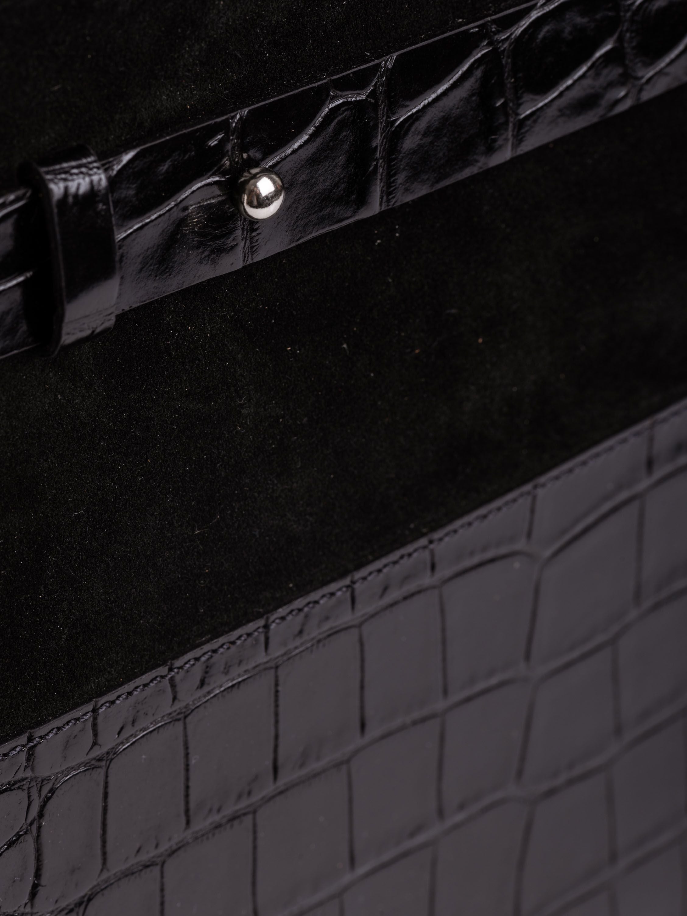 PRÜNE CARTERA DIANE EN CUERO GRABADO CROCO - 2
