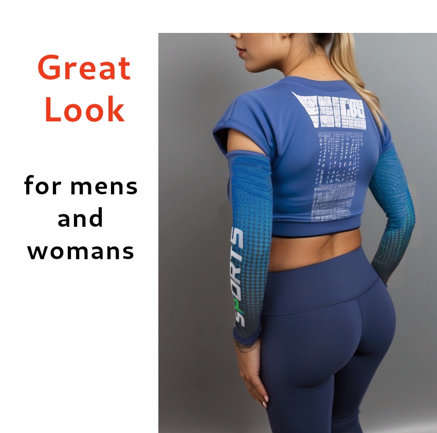 MANGA DEPORTIVA ANTI SOL UV BRAZO VOLEY BASKET CICLISMO MOTO - 3