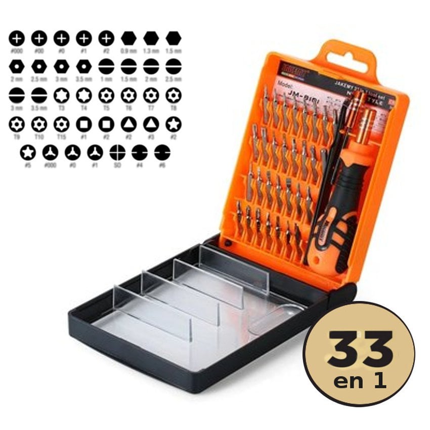 33 IN1 DESARMADORES PRECISION CELL TORX PHILLIPS MACBOOK IPHONE + CASE - 1
