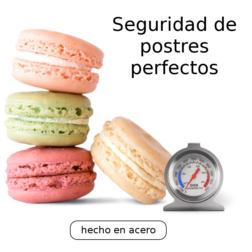TERMÓMETRO DE HORNO ACERO INOXIDABLE PARA COCINA Y REPOSTERÍA - 4