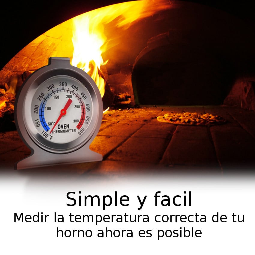 TERMÓMETRO DE HORNO ACERO INOXIDABLE PARA COCINA Y REPOSTERÍA - 5