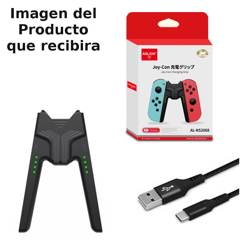 2 EN 1: MANDO SOPORTE CARGADOR ESTACION AGARRE NINTENDO SWITCH OLED - 3