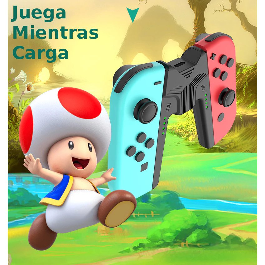 CARGADOR USB C SOPORTE STAND JOYSCON JOY CON NINTENDO SWITCH OLED - 4