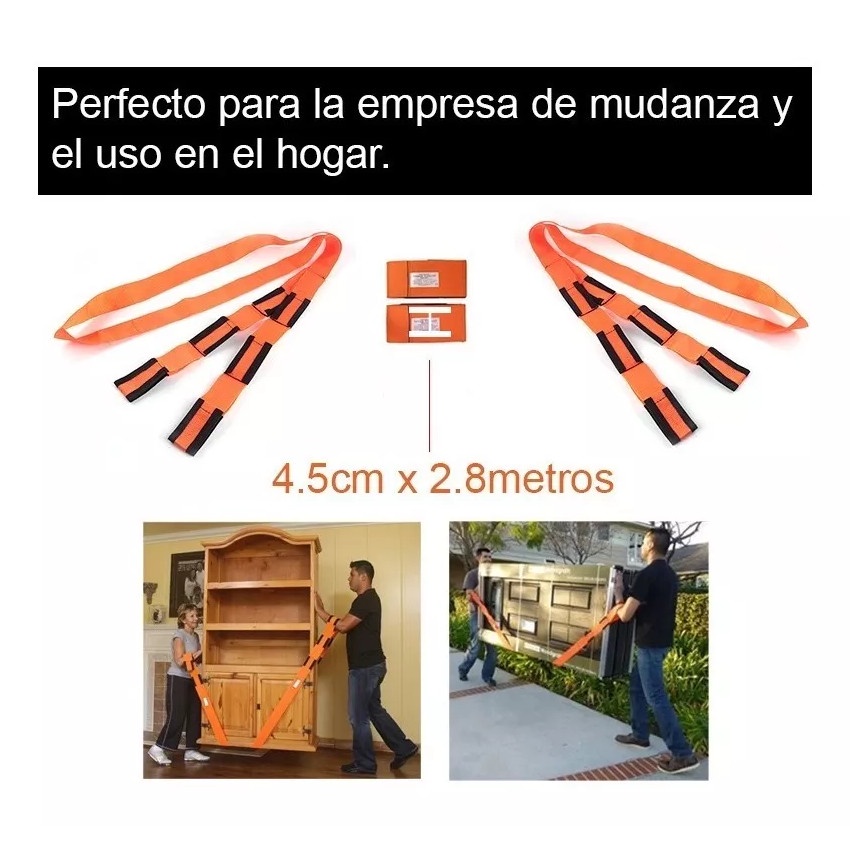 CORREA MUDANZA FAJA OBJETOS PESADOS HOGAR VERSIÓN MEJORADA - 6