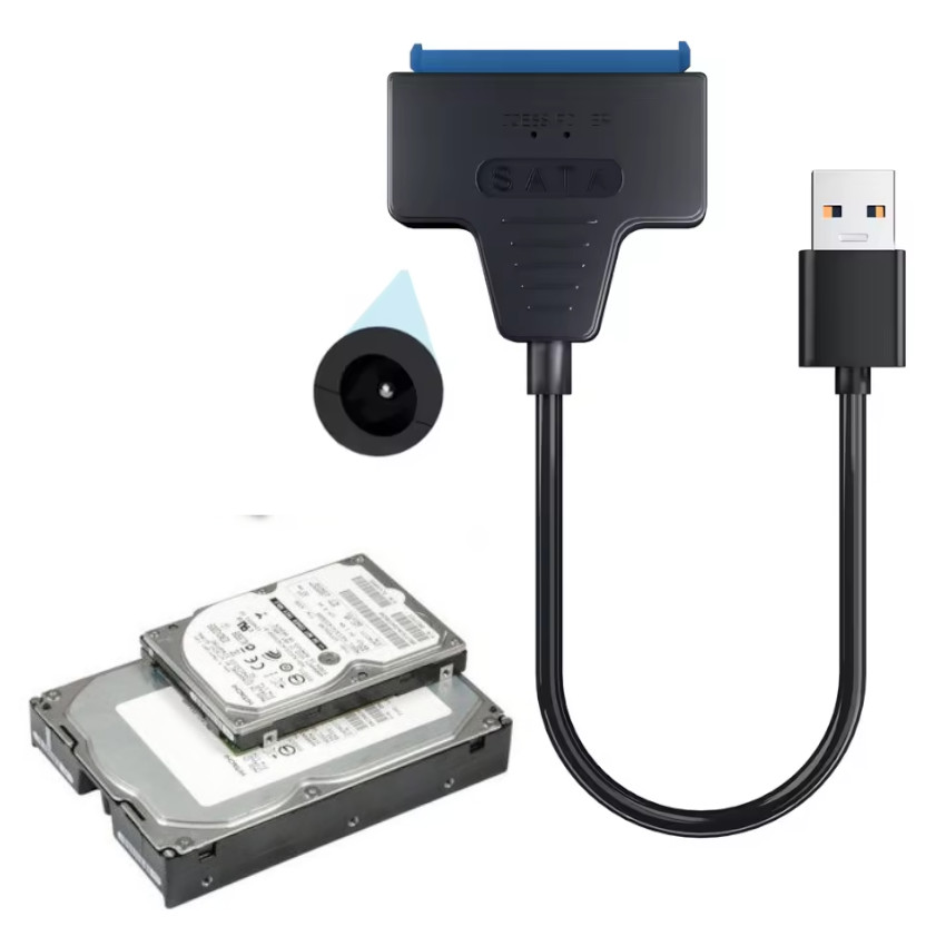 CABLE LECTOR ADAPTADOR SATA A USB 3.0 DISCO SSD HDD 3.5 2.5 - 1