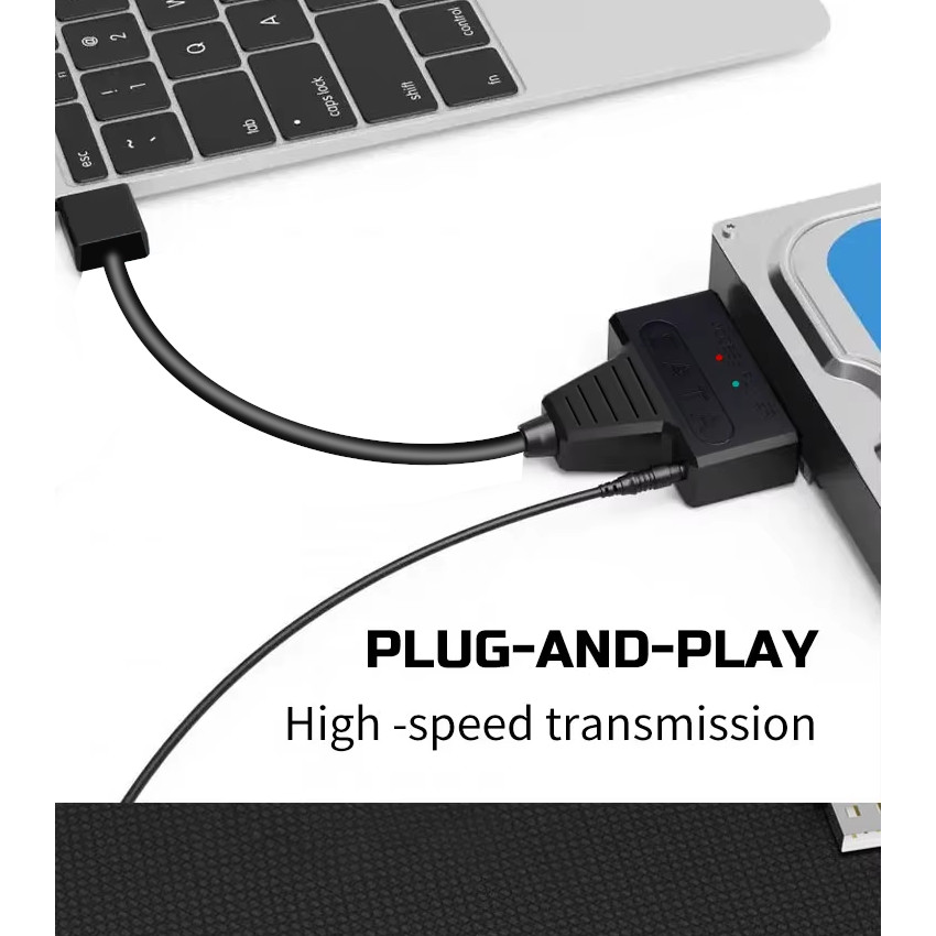 CABLE LECTOR ADAPTADOR SATA A USB 3.0 DISCO SSD HDD 3.5 2.5 - 2