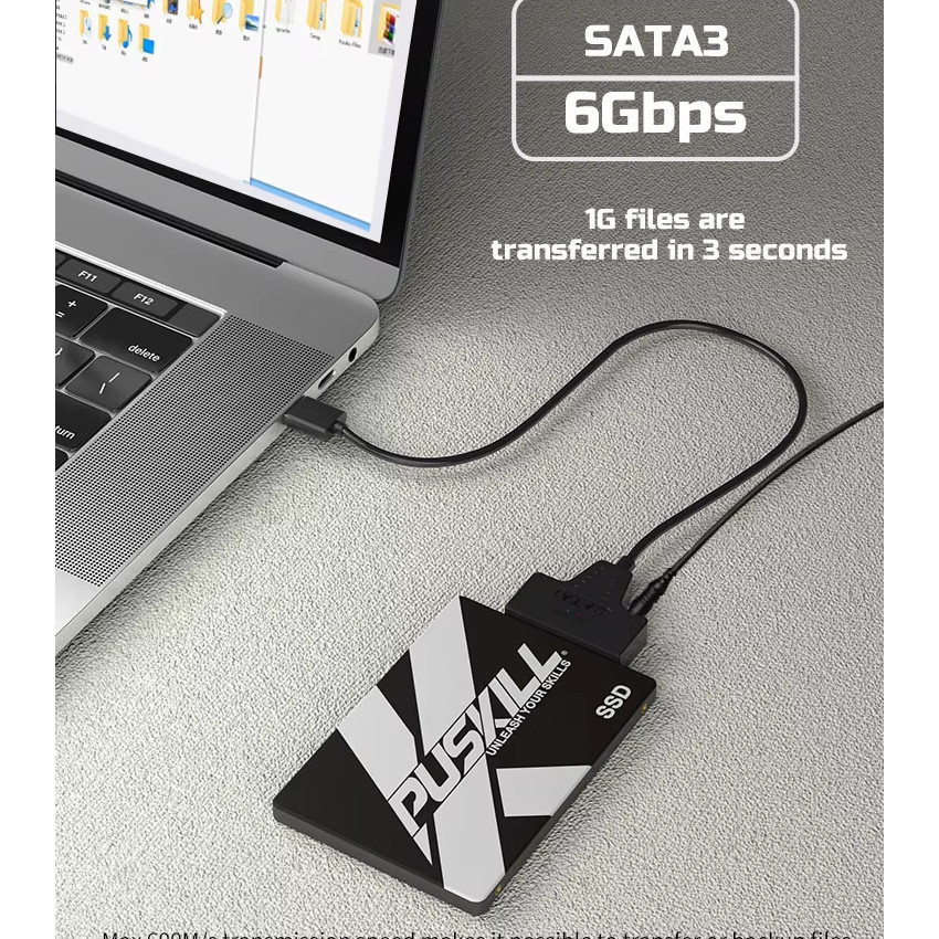 CABLE LECTOR ADAPTADOR SATA A USB 3.0 DISCO SSD HDD 3.5 2.5 - 4
