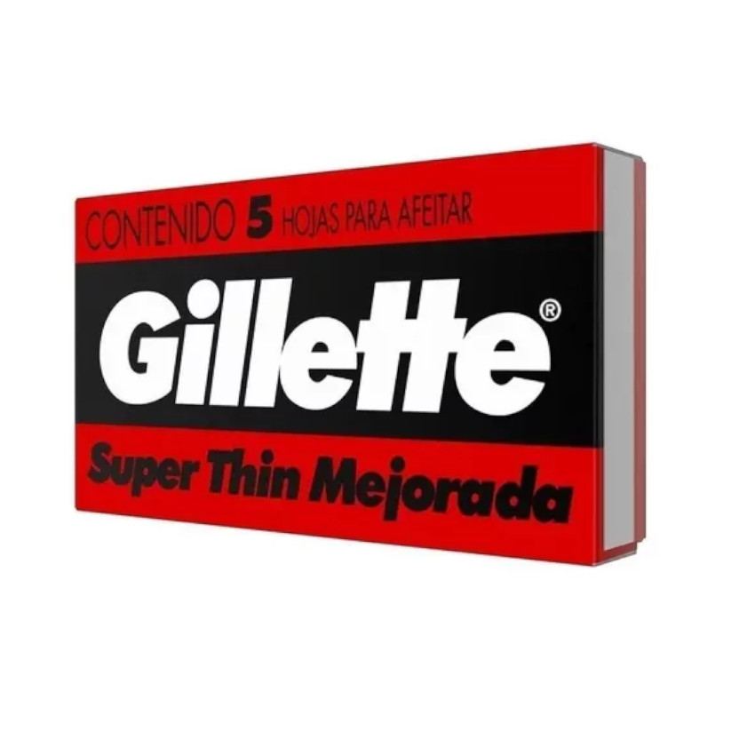 2 BLÍSTER HOJA AFEITAR GILLETTE HOJILLA ACERO INOXIDABLE BARBERIA - 3