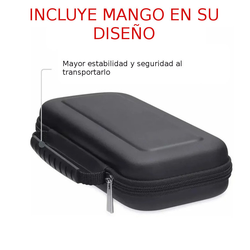 CASE VIAJERO TRANSPORTADOR PARA NINTENDO SWITCH OLED CRISTAL TEMPLADO - 3