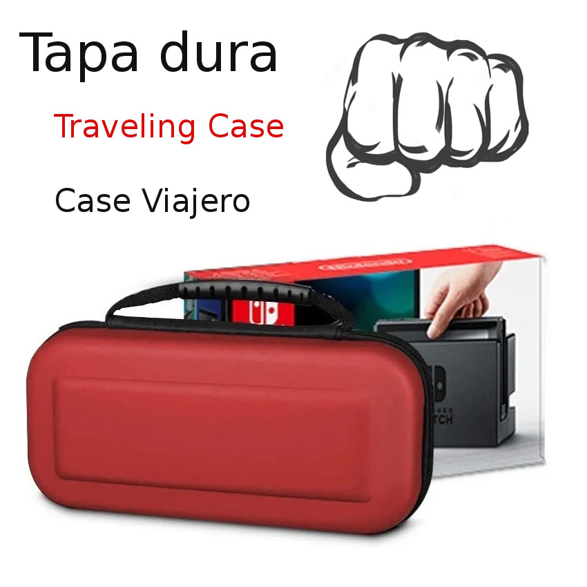 CASE VIAJERO TRANSPORTADOR PARA NINTENDO SWITCH LITE + CRISTAL TEMPLADO - 3