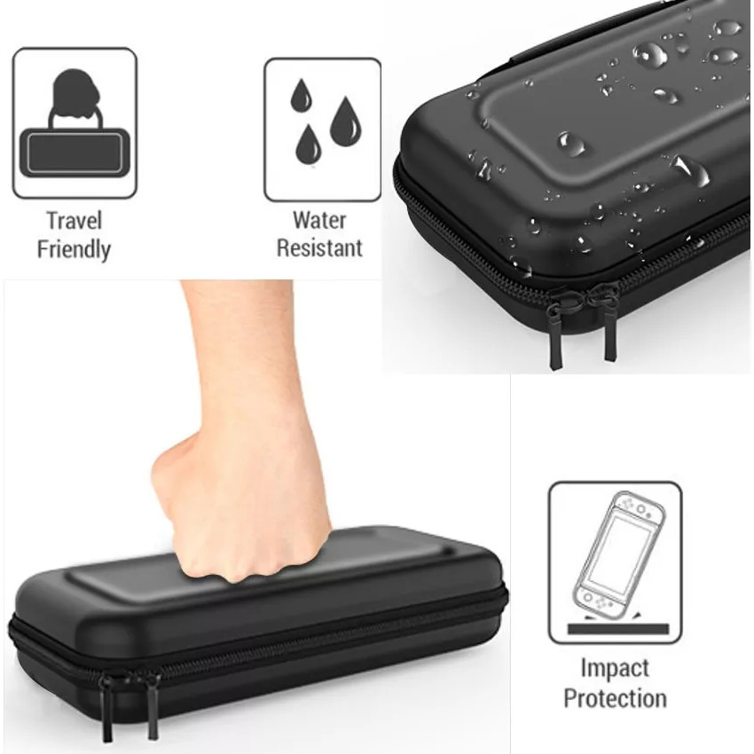 CASE VIAJERO TRANSPORTADOR PARA NINTENDO SWITCH LITE + CRISTAL TEMPLADO - 5