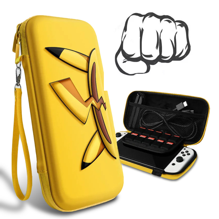 CASE VIAJERO PORTÁTIL PARA NINTENDO SWITCH OLED LITE PORTA ACCESORIOS - 5