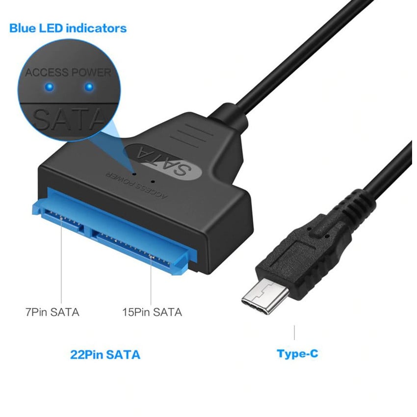 CABLE ADAPTADOR LECTOR DISCO DURO A USB C THUNDERBOLT 3 4 - 2