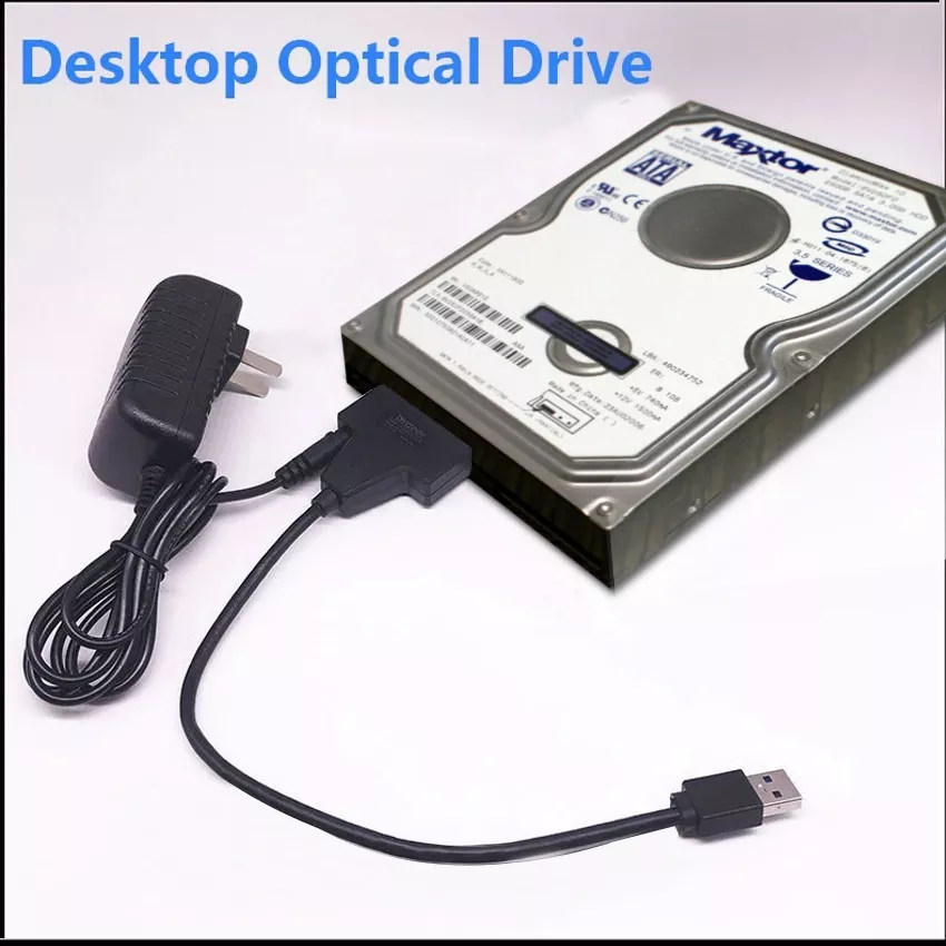 CABLE ADAPTADOR SATA A USB 3.0 DISCOS 3.5 y 2.5 Mecanico o Ssd + Adap 12v - 5