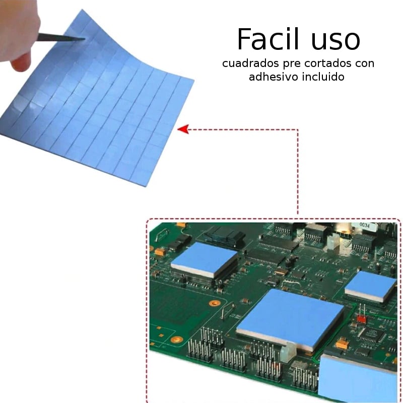 DISIPADOR CALOR TÉRMICO THERMAL PAD 200 UNIDADES CHIPS GPU SSD ARDUINO - 3