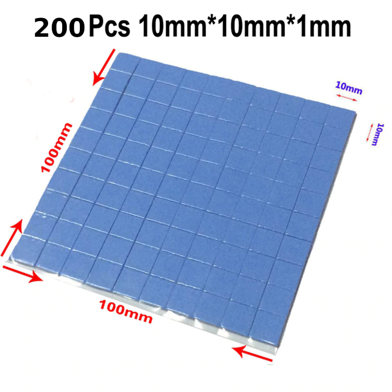 DISIPADOR CALOR TÉRMICO THERMAL PAD 200 UNIDADES CHIPS GPU SSD ARDUINO - 5