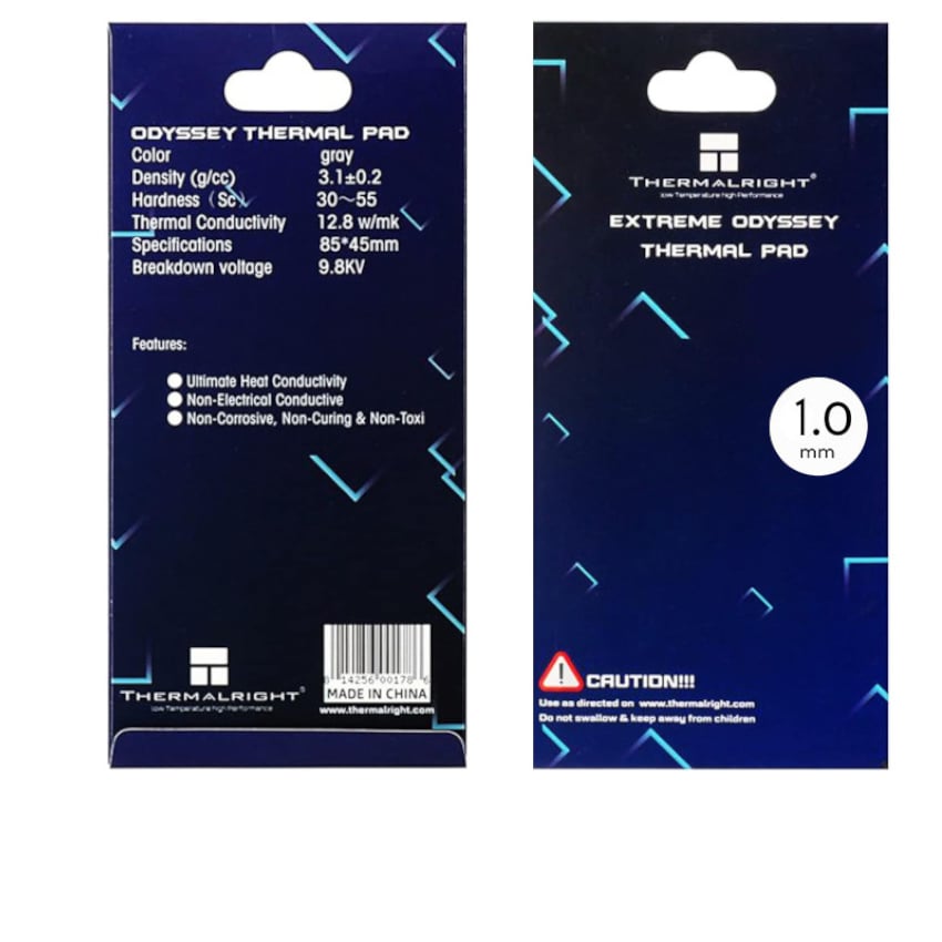DISIPADOR CALOR TÉRMICO THERMAL PAD ODYSSEY 1.0MM 12,8 W/MK - 1