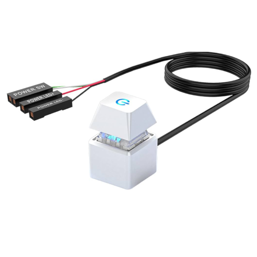 BOTÓN POWER EXTENSOR ENCENDIDO MECÁNICO RGB PC GAMER 2M - 1