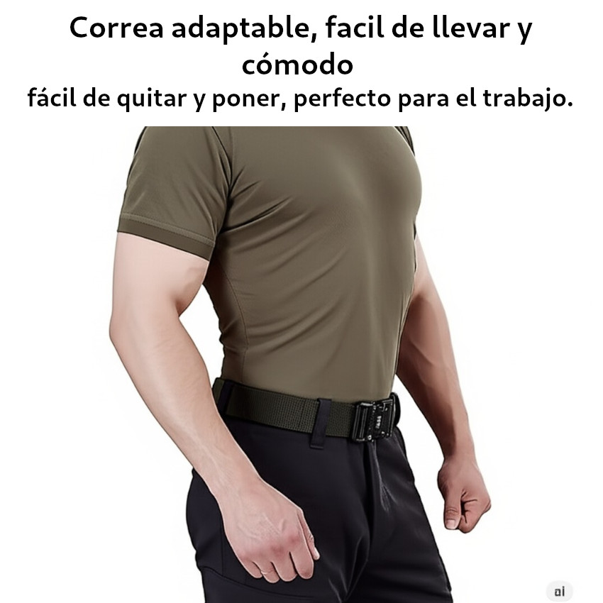 CORREA TACTICA MAN AJUSTABLE MULTIPROPOSITO LIVIANA LIBERACIÓN RAPIDA - 2