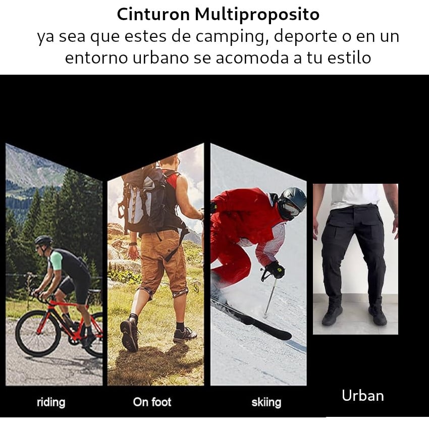 CORREA TACTICA HOMBRE AJUSTABLE MULTIPROPOSITO LIVIANA LIBERACIÓN RÁPIDA - 5