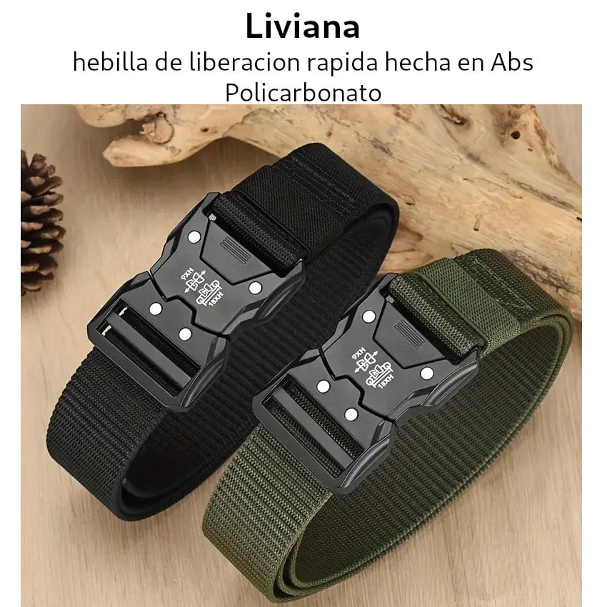 PACK 2 CORREAS TÁCTICA AJUSTABLE DE LIBERACIÓN RÁPIDA MULTIPROPOSITO PARA HOMBRE - 2