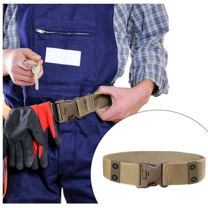 CINTURON CORREA TÁCTICA TRABAJO PORTA HERRAMIENTAS EQUIPO TÁCTICO 5CM ANCHO - 2