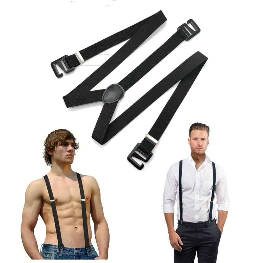 TIRANTES HOMBRE PANTALONES SUJETADOR AJUSTABLES RETRO VINTAGE, OPCION AL CINTURON - 1