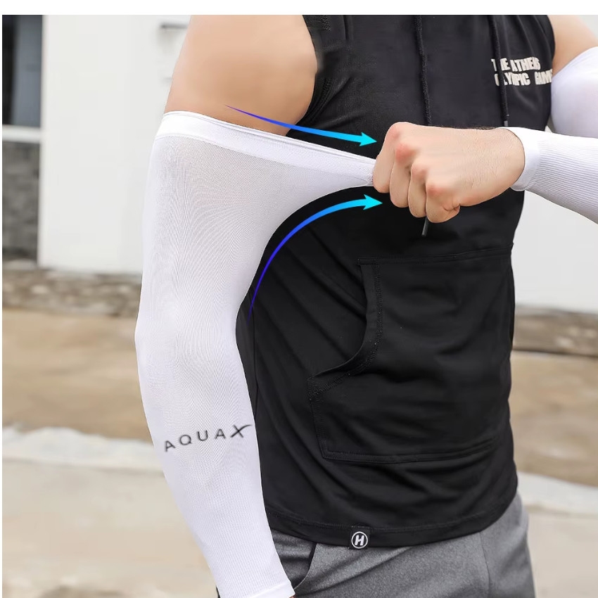 SET 3 PARES MANGA AQUA-X® DEPORTIVA HOMBRE MUJER CICLISMO MOTO VOLAY FUTBALL - 7