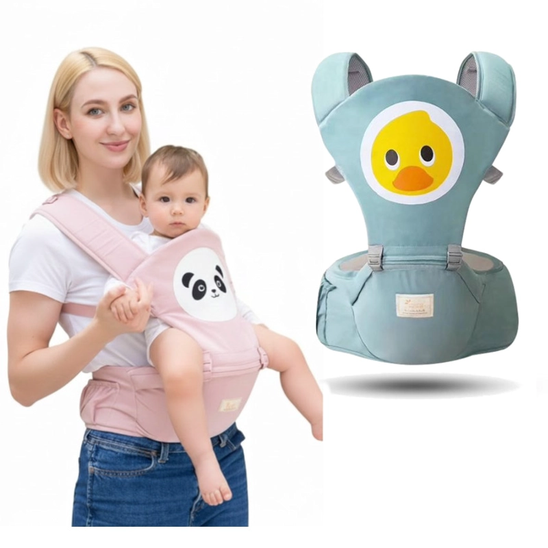 CANGURO MOCHILA ERGONOMICA PORTABEBE MULTIFUNCION FAJA LUMBAR VERDE - 1