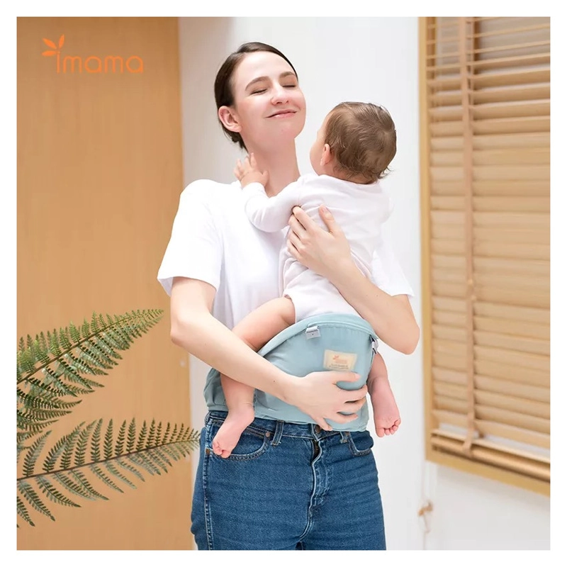 CANGURO MOCHILA ERGONOMICA PORTABEBE MULTIFUNCION FAJA LUMBAR VERDE - 5