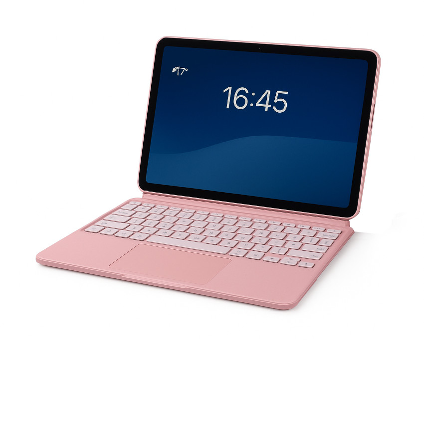 TECLADO + TOUCH PAD 7 IN 1 BLUETOOTH PARA IPAD 10.9 10 GEN 11GEN A16 2025 ROSA TYPECASE - 5