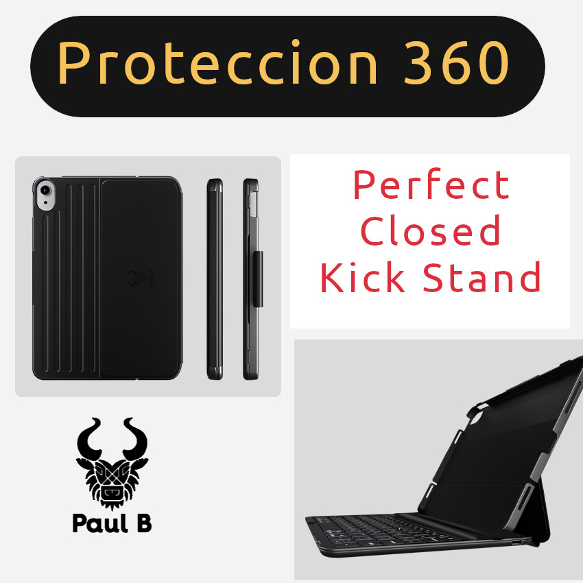 TECLADO PAUL B RGB BLUETOOTH RECARGABLE IPAD AIR 4 5 6 2020 2022 2024 10.9' / 11' - 2