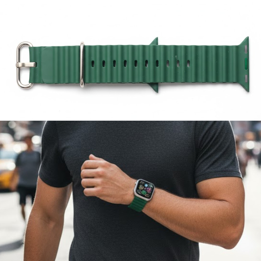 CORREA PARA APPLE WATCH SPORT SILICONA 46 45MM 44MM 42MM - 3