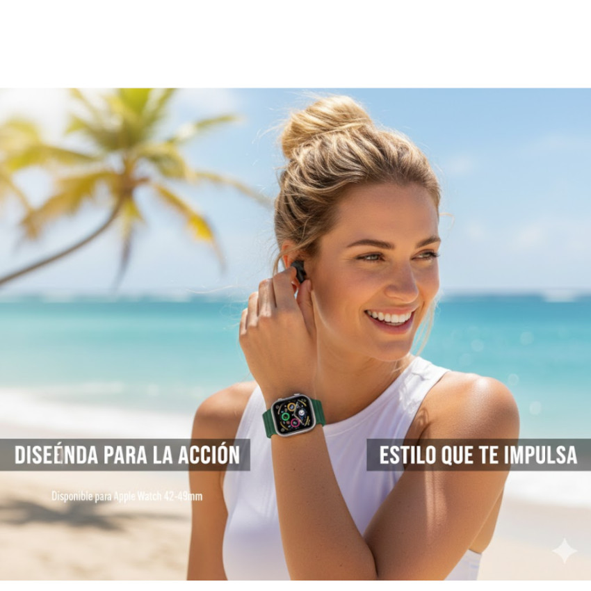 CORREA PARA APPLE WATCH SPORT SILICONA 46 45MM 44MM 42MM - 4