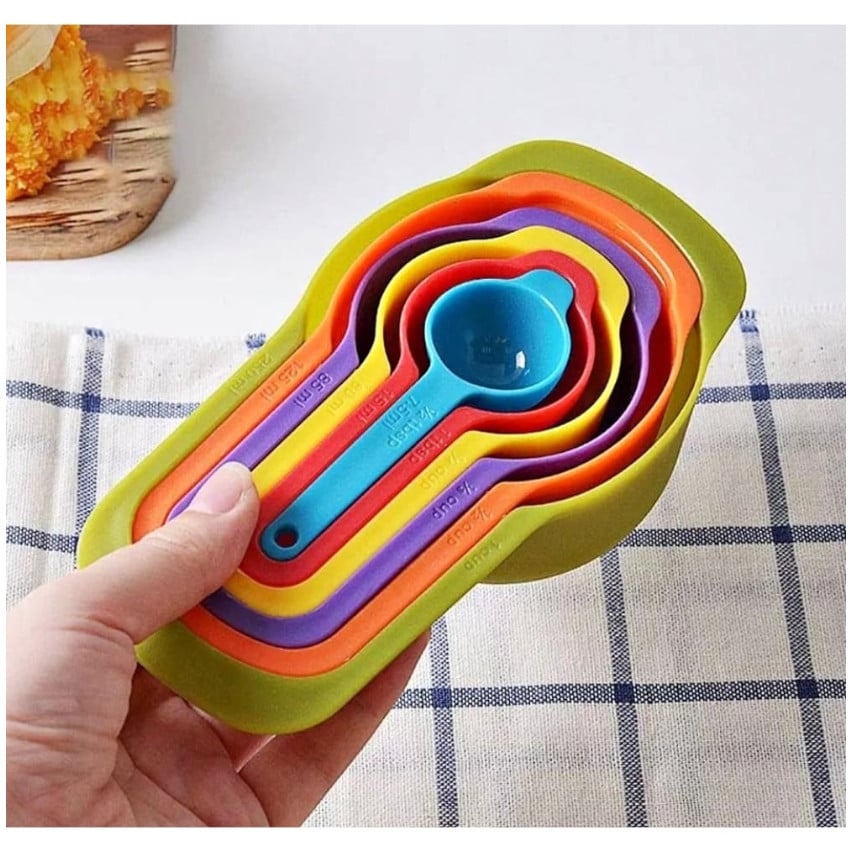 SET 6 CUCHARAS MEDIDORAS 7GR HASTA 250GR REPOSTERIA COCINA RECETAS PERFECTAS - 4