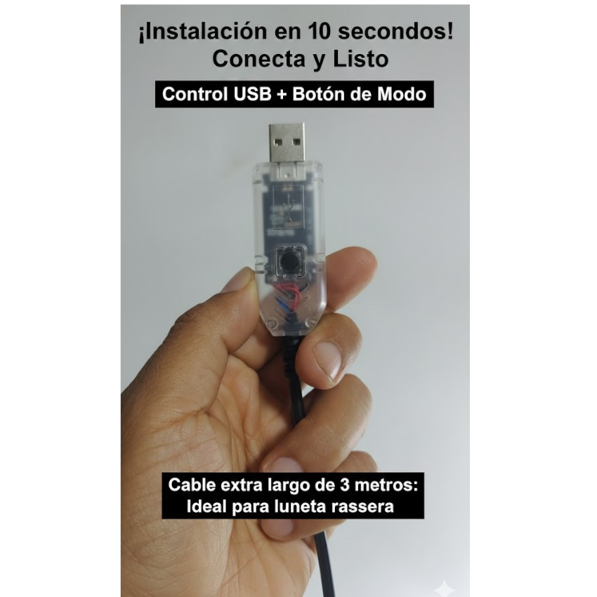 LETRERO LED 3 PCS DEVIL EYES NUEVO MODELO AUTO 10 MODOS ANIMACIÓN - 4