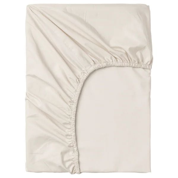 SÁBANA BAJERA ALGODÓN PIMA TWIN IVORY 300 HILOS - 1