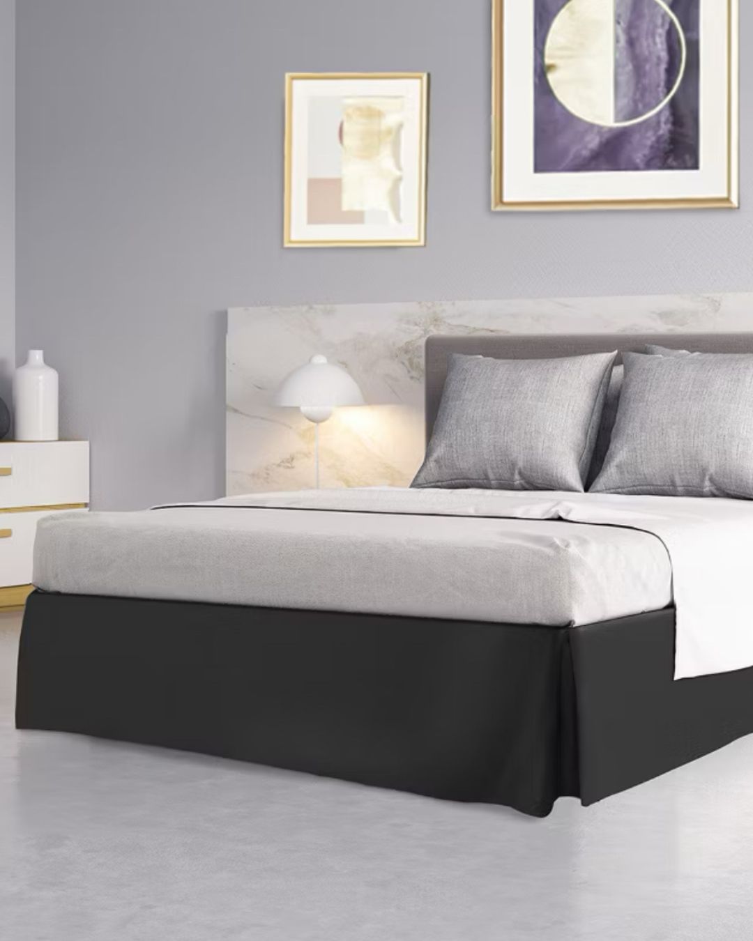 FALDÓN CLASSIC QUEEN GRIS OSCURO - 1