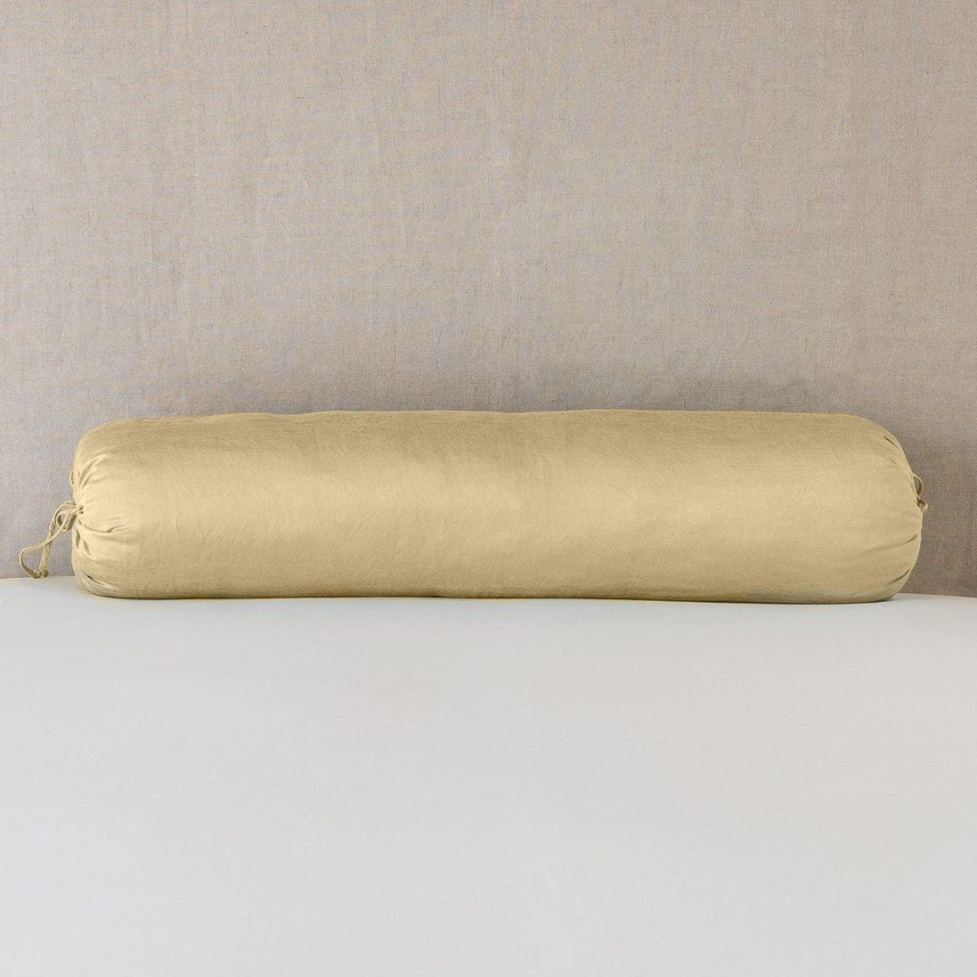 COJÍN CIRCULAR BEIGE 30 X 100 CM - 1