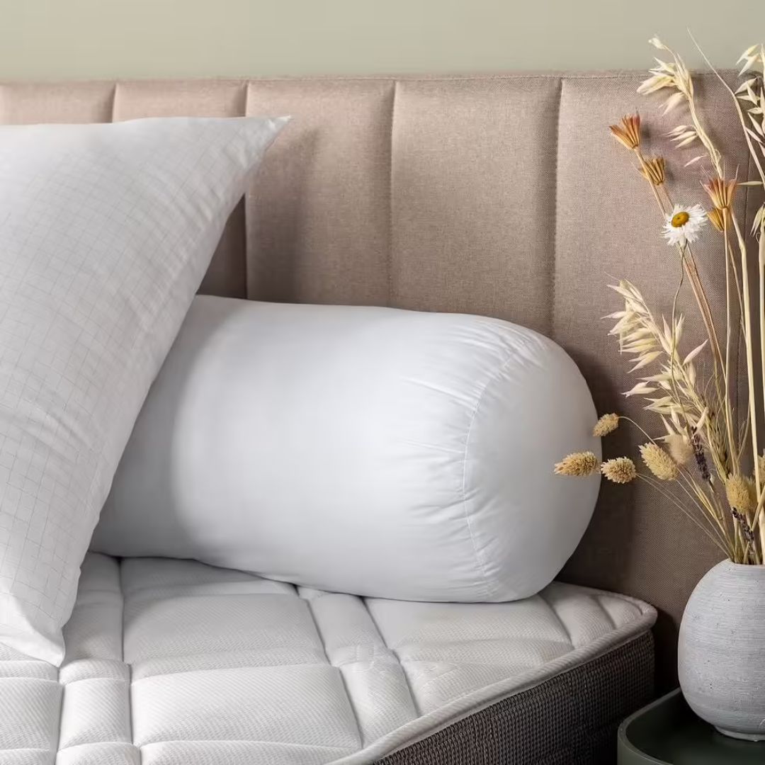 COJÍN CIRCULAR BLANCO 30 X 130 CM - 1