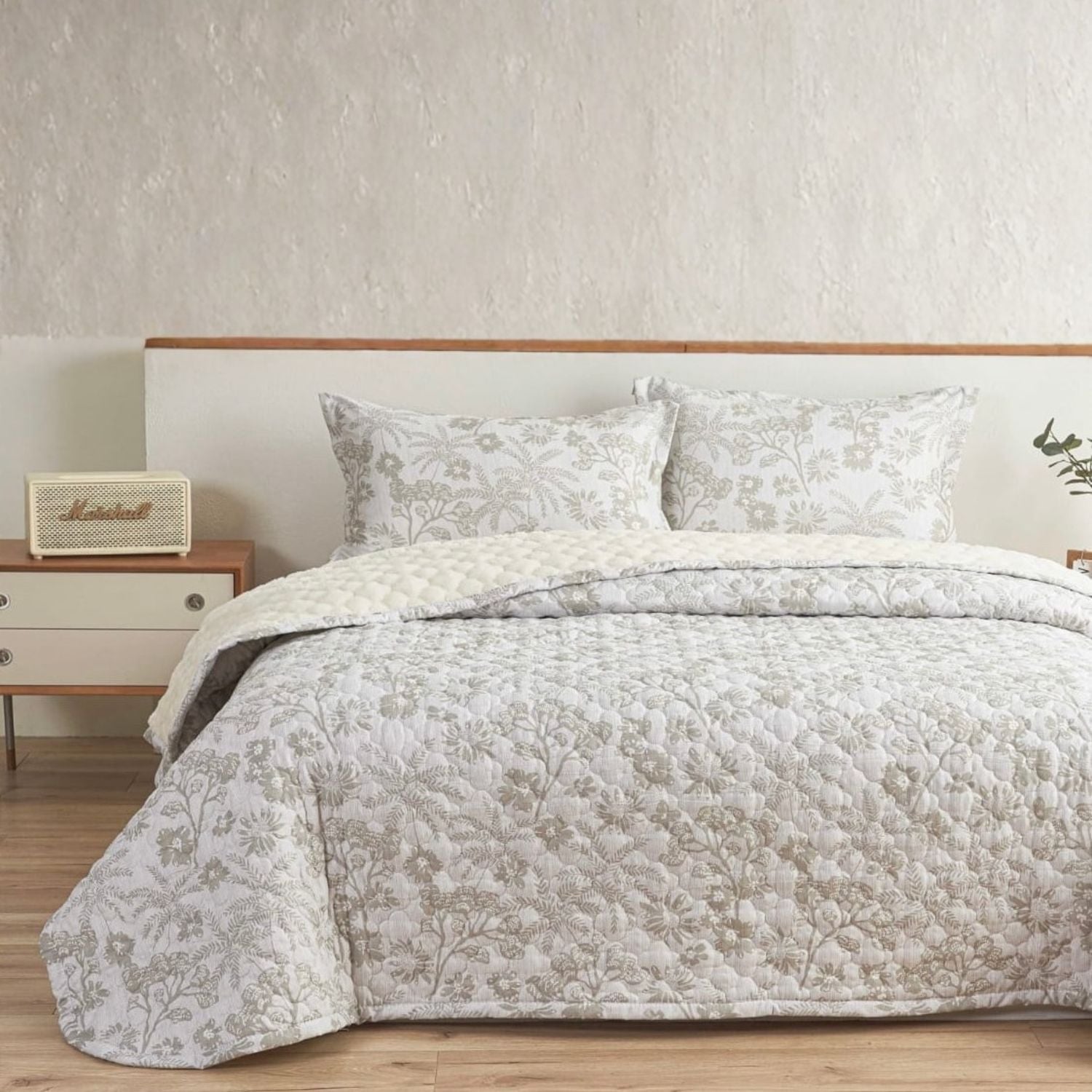 SET CUBRECAMA SHERPA ALGODÓN QUEEN - 1